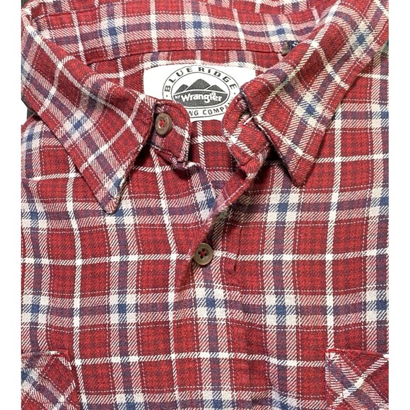 Blue Ridge Men's XLT 18.5-37 Cotton Soft Flannel Shirt Tartan Plaid Grunge Punk - Picture 8 of 11